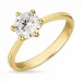 Zirkon Ring aus 8 Karat Gold