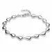 Elegant Tropfen Armband aus rhodiniertem Silber