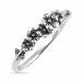 Blumen Ring aus Silber