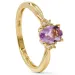 Kollektionsmuster Amethyst Ring aus vergoldetem Sterlingsilber