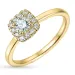 Zirkon Goldring aus 9 Karat Gold