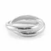 Doppeltes ring aus silber