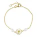 Marguerite Perle Armband aus vergoldetem Sterlingsilber