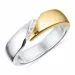 Kollektionsmuster Ring aus Silber mit 8 Karat Gold