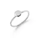 runder Ring aus Silber