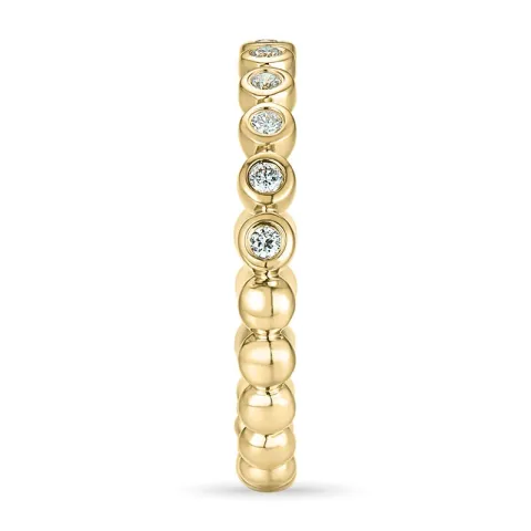 Diamantring in 14 Karat Gold 0,08 ct