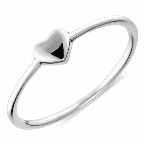 Kollektionsmuster Simple Rings Herz Ring in Silber