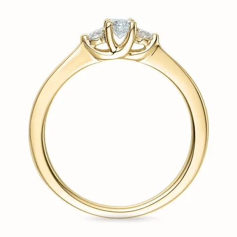 Diamant Ring in 14 Karat Gold 0,20 ct 0,102 ct