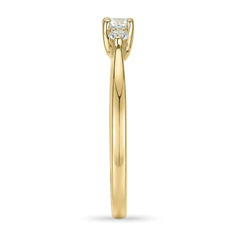 Diamant Ring in 14 Karat Gold 0,20 ct 0,102 ct