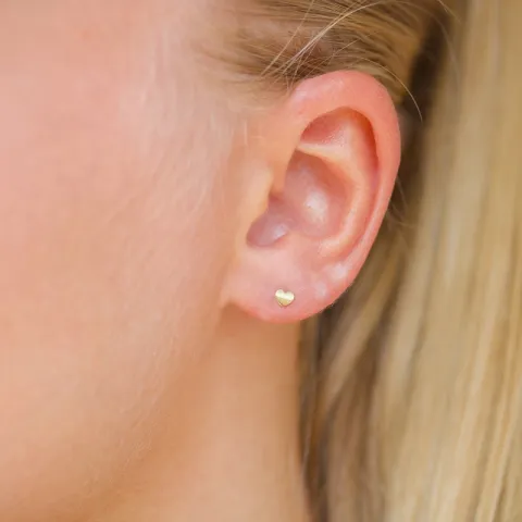 Herz helix piercing in 9 Karat Gold