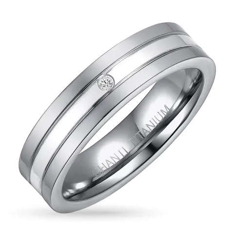 Ring aus titanium und silber