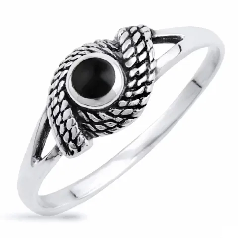 Onyx Ring aus Silber