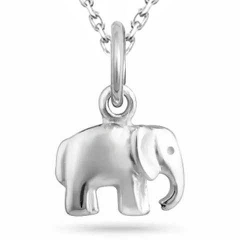 Elefant Halskette aus Silber und Anhänger aus Silber