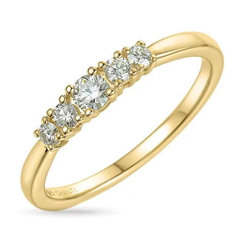 Diamant Ring in 14 Karat Gold 0,35 ct