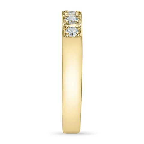 Memoirering in 14 Karat Gold 3 x 0,05 ct