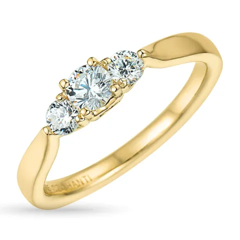 Zirkon Ring aus 9 Karat Gold