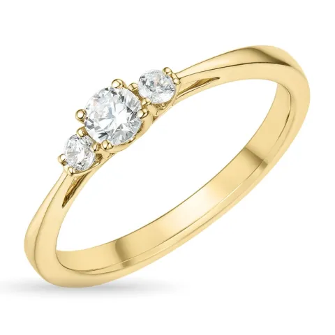 Zirkon Ring aus 9 Karat Gold