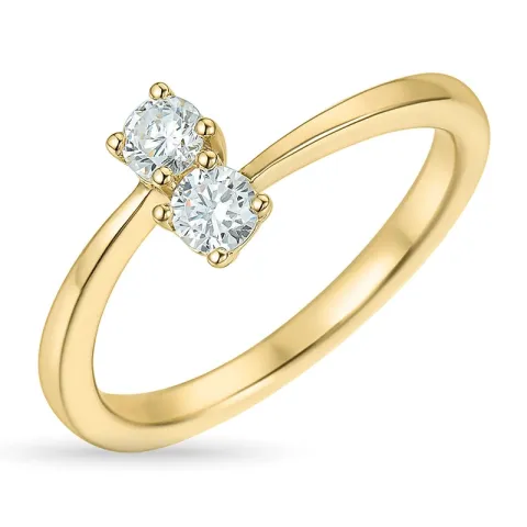 Zirkon Ring aus 9 Karat Gold