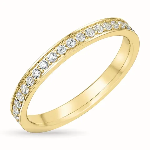 Zirkon Goldring aus 9 Karat Gold