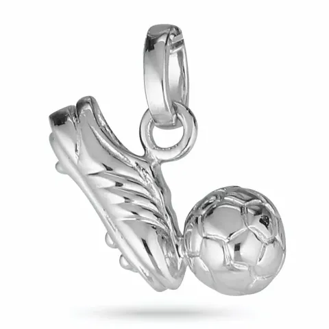 Fußballschuhe Anhänger aus rhodiniertem Silber