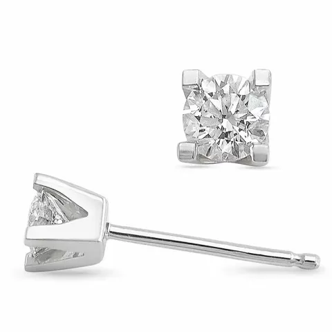 2 x 0,30 ct lab grown Diamant Ohrstecker in 14 Karat Weißgold mit lab grown Diamant 