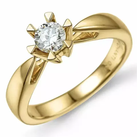 0,30 ct lab grown Diamant Solitärring in 14 Karat Gold 0,30 ct