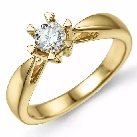 0,30 ct lab grown Diamant Solitärring in 14 Karat Gold 0,30 ct