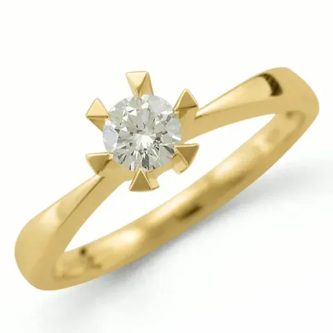 0,30 ct lab grown Diamant Ring in 14 Karat Gold 0,30 ct