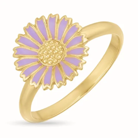 Marguerite violettem Ring aus vergoldetem Sterlingsilber