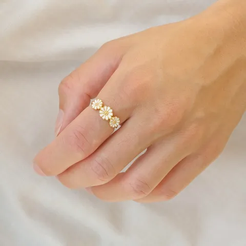 Marguerite Ring aus vergoldetem Sterlingsilber