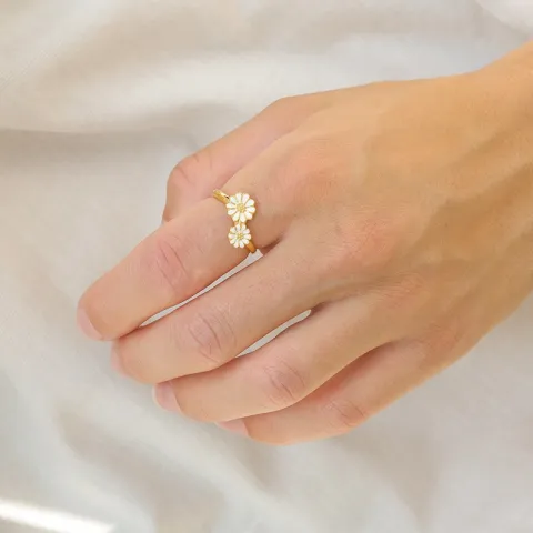 Marguerite Ring aus vergoldetem Sterlingsilber