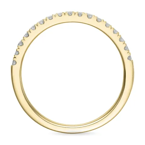 Einfacher Diamant Memoirering in 14 Karat Gold 0,25 ct