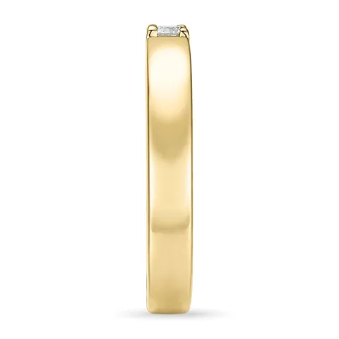 Kampagne - Memoirering in 14 Karat Gold 1 x 0,07 ct