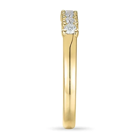 Diamant memoirering in 14 karat gold 0,21 ct