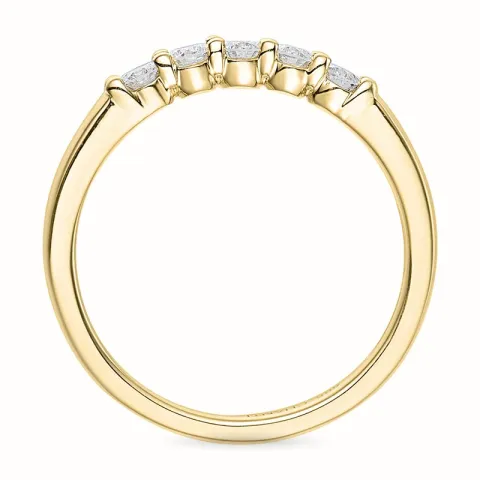 Diamant memoirering in 14 karat gold 0,33 ct