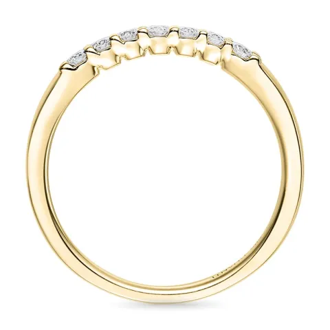 Diamant memoirering in 14 karat gold 0,26 ct