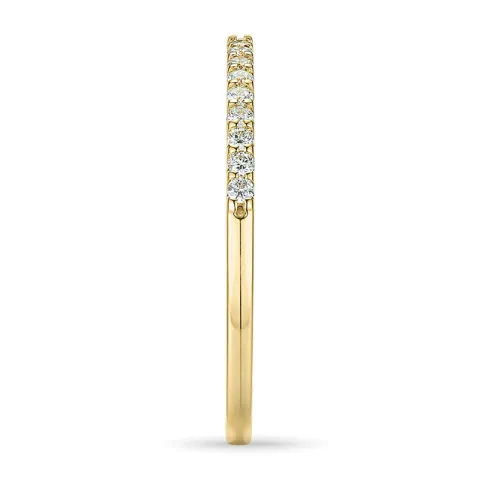 Eng diamant memoirering in 14 karat gold 0,15 ct