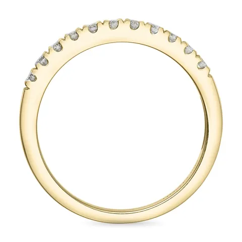 Diamant memoirering in 14 karat gold 0,26 ct