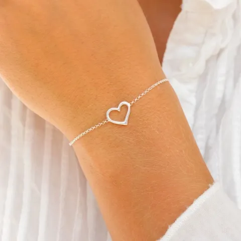 Herz Armband aus Silber