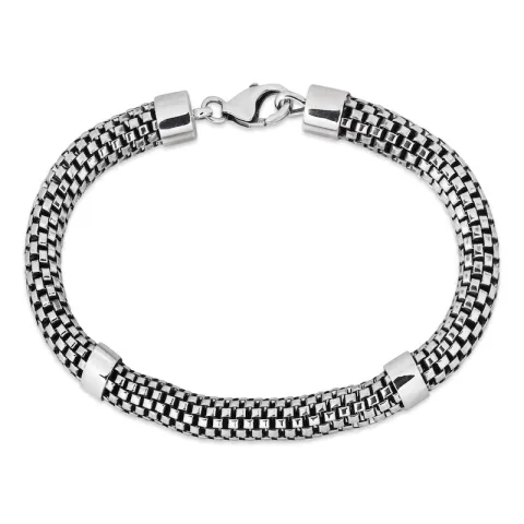 Armband aus oxidiertem Sterlingsilber  x 7,0 mm