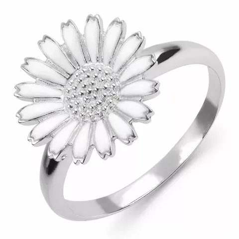 Kollektionsmuster Marguerite Ring aus rhodiniertem Silber