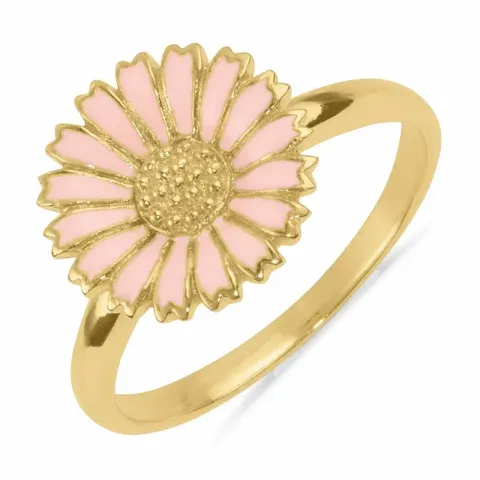 Kollektionsmuster Marguerite rosa Ring aus vergoldetem Sterlingsilber