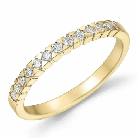 Kollektionsmuster Diamant Memoirering in 14 Karat Gold 0,26 ct