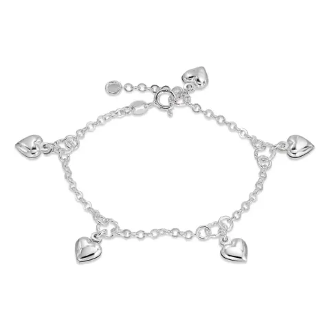 Kollektionsmuster Herz Armband aus Silber und Anhänger aus Silber