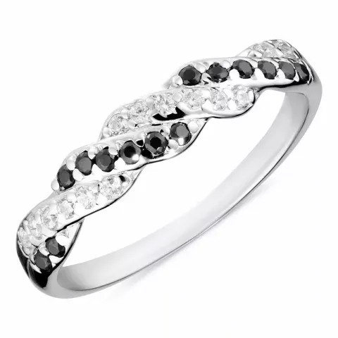 Kollektionsmuster Zirkon Ring aus Silber