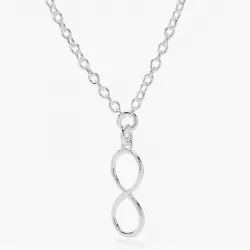 infinity Anhänger mit Halskette aus Silber