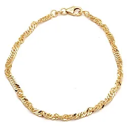 BNH Singapore Armband aus 14 Karat Gold 17 cm x 2,9 mm